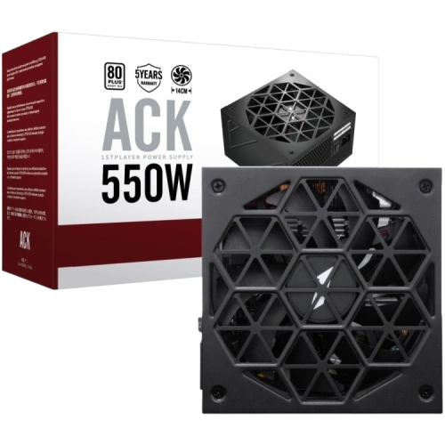 Блок питания 1STPLAYER 550W ACK Black (HA-550AC1)