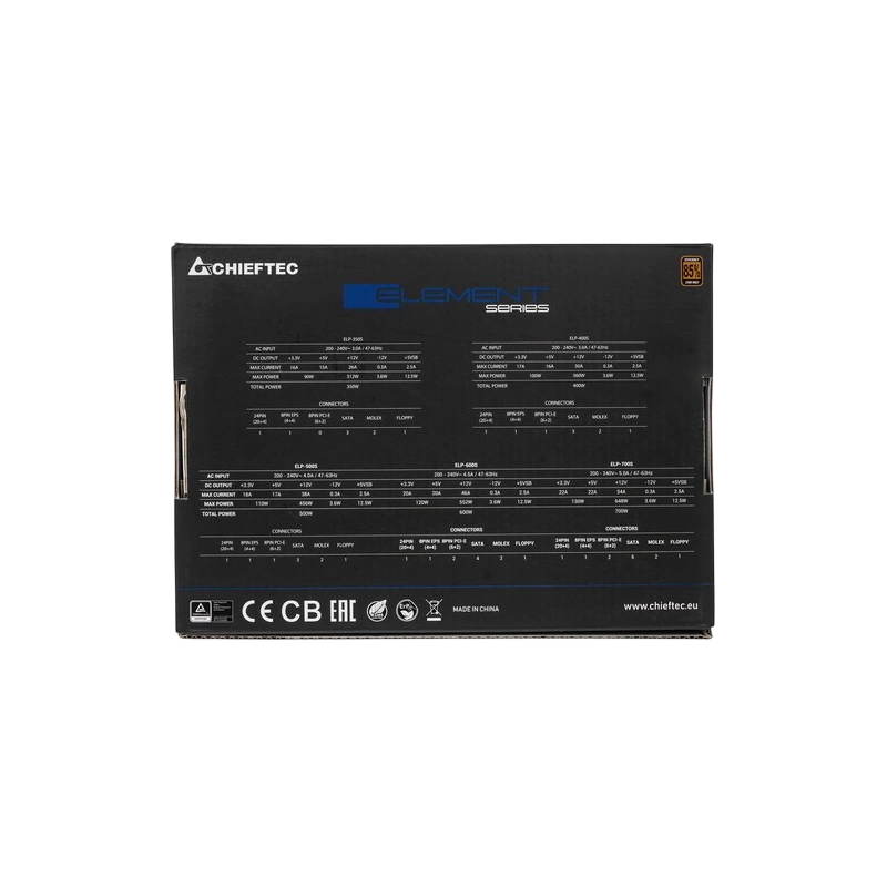 Блок питания Chieftec 600W ELEMENT (ELP-600S)