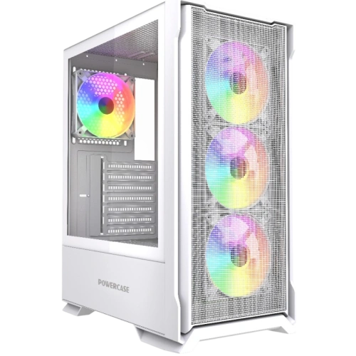 Компьютерный корпус Powercase Mistral AZ4W ARGB TG White (CMAZW-A4)