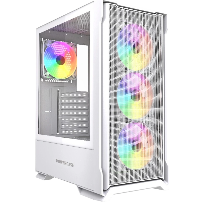 Компьютерный корпус Powercase Mistral AZ4W ARGB TG White (CMAZW-A4)