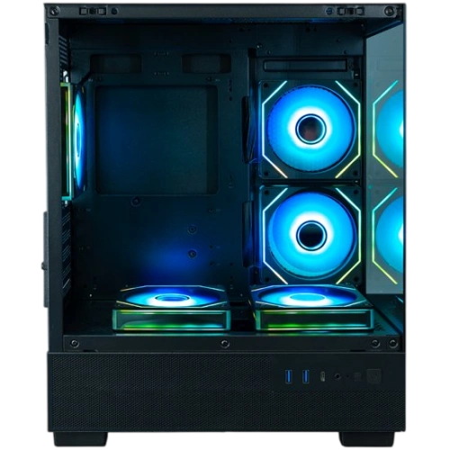 Компьютерный корпус XASTRA Q400M 5ARGB-C6-UC ARGB Black (Q400M-5FM12A-C6-UC)