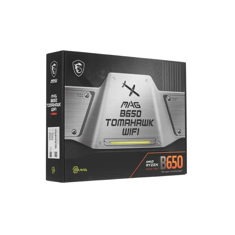 Материнская плата MSI MAG B650 TOMAHAWK WIFI антенна Wi-Fi, документация, кабель SATA, комплект наклеек