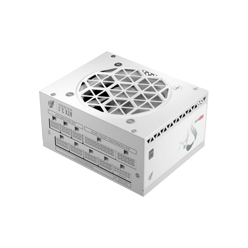 Блок питания 1STPLAYER 850W SFX GOLD White (PS-850SFX-WH) документация, комплект кабелей, комплект крепежа