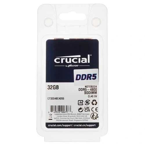 Оперативная память 32 Gb 4800 MHz CRUCIAL (CT32G48C40S5)