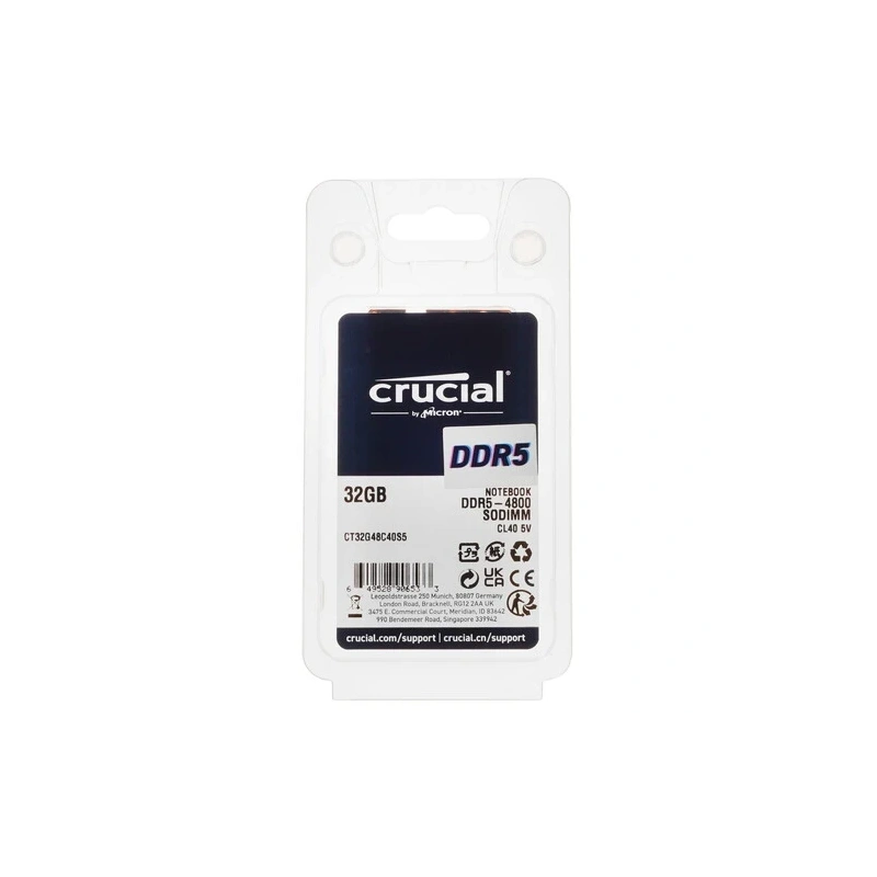 Оперативная память 32 Gb 4800 MHz CRUCIAL (CT32G48C40S5)
