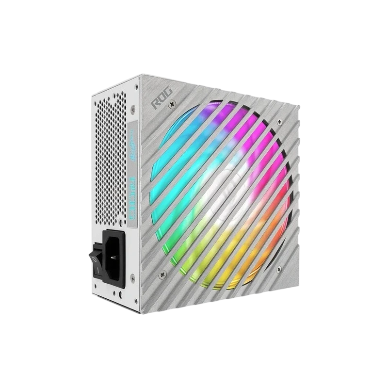 Блок питания ASUS 850W ROG-LOKI-850P-WHITE-SFXL-GAMING RGB White (90YE00N2-B0NA00) 16 Pin (PCIe 5.0 Connector Cable Details) адаптер SFX-ATX, комплект кабелей, комплект крепежа