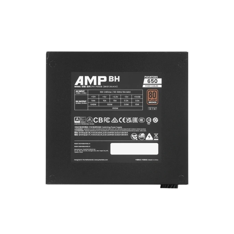 Блок питания PHANTEKS 650W AMP BH Black (PH-P650B_BK01)