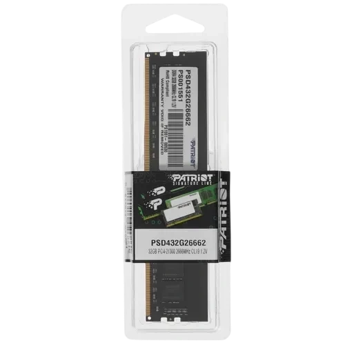 Оперативная память 32 Gb 2666 MHz PATRIOT SL (PSD432G26662)