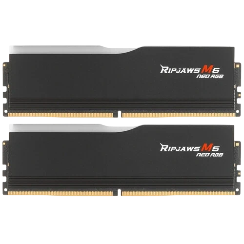 Оперативная память 64 Gb 6000 MHz G.Skill RIPJAWS M5 NEO RGB Black (F5-6000J3636F32GX2-RM5NRK)