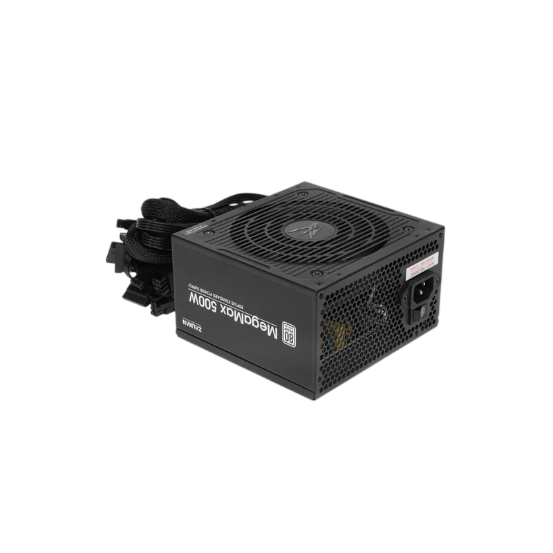 Блок питания Zalman 500W MegaMax (ZM500-TXII) документация, кабельные стяжки, комплект крепежа