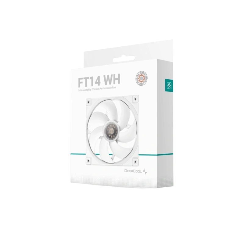 Вентилятор для корпуса Deepcool FT14 WH LED White документация, комплект крепежа, удлинительный кабель