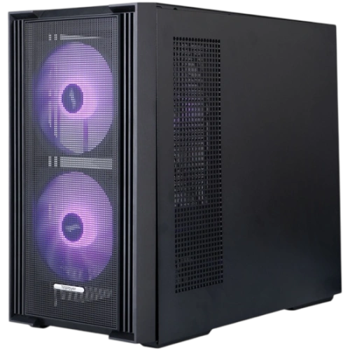 Компьютерный корпус 1STPLAYER AU6 ARGB Black (AU6-BK-2FA7-14-2FA7R-1FA7)
