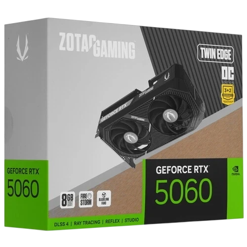 Видеокарта ZOTAC (ZT-B50600H-10M) GeForce RTX 5060 8GB Twin Edge OC