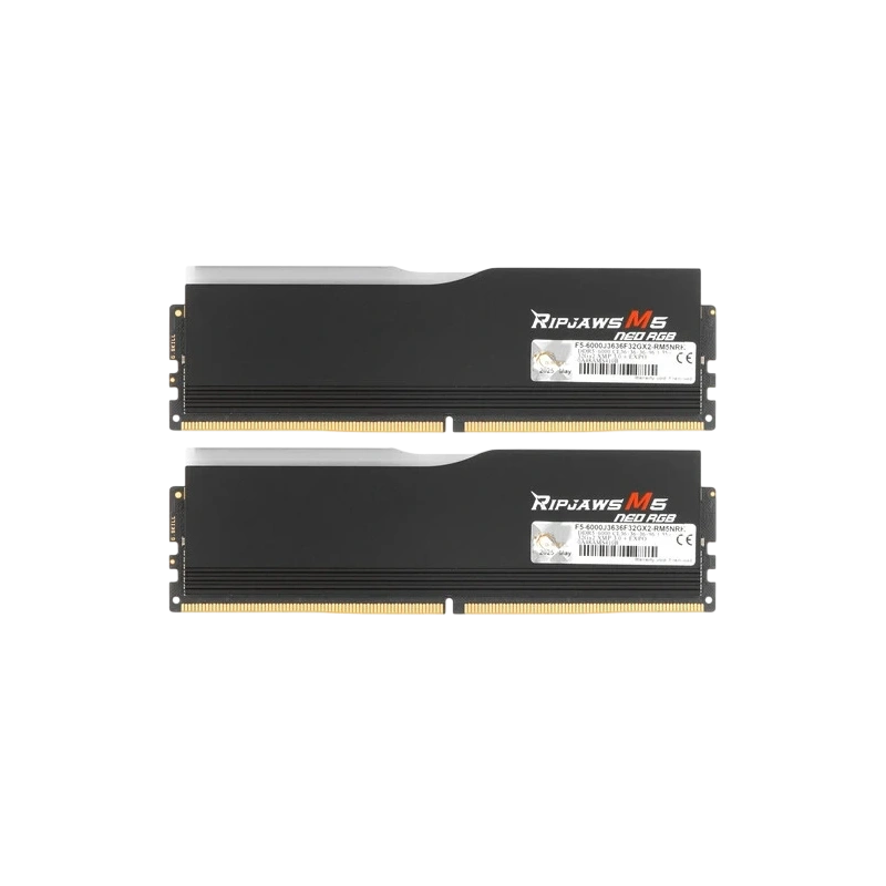 Оперативная память 64 Gb 6000 MHz G.Skill RIPJAWS M5 NEO RGB Black (F5-6000J3636F32GX2-RM5NRK)