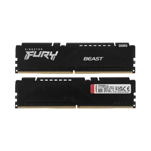 Оперативная память 64 Gb 6000 MHz Kingston FURY Beast Black (KF560C30BBK2-64)