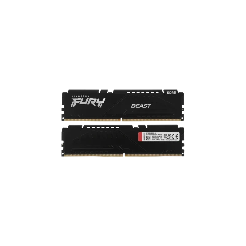 Оперативная память 64 Gb 6000 MHz Kingston FURY Beast Black (KF560C30BBK2-64)