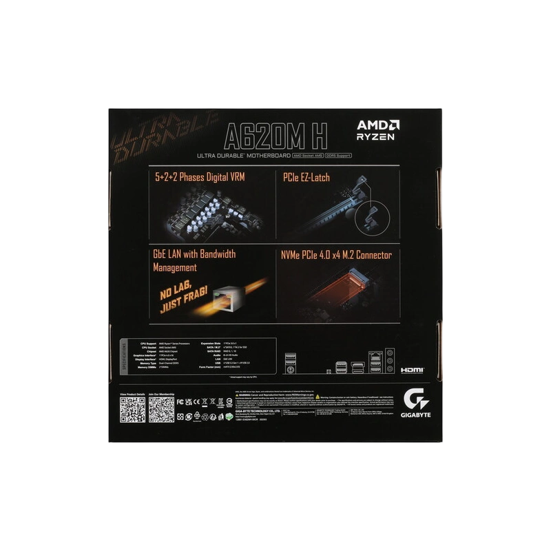 Материнская плата Gigabyte A620M H