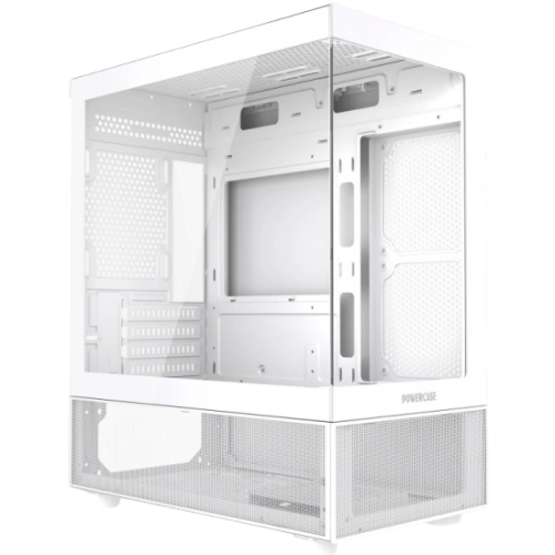 Компьютерный корпус Powercase Vision Micro M2 TG White (CVMWM2-L0)