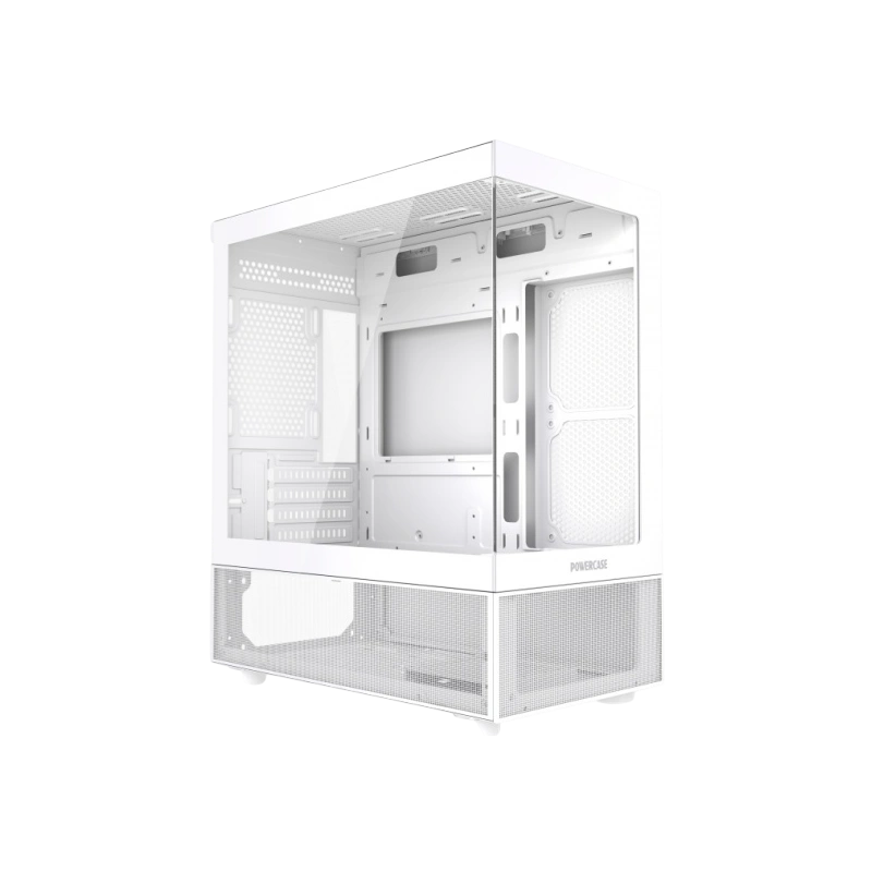 Компьютерный корпус Powercase Vision Micro M2 TG White (CVMWM2-L0)
