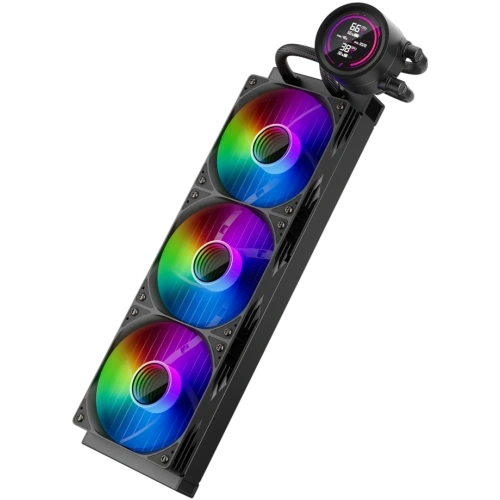 Система жидкостного охлаждения для процессора 1STPLAYER TS4 360 Display ARGB Black (TS4-360-BK)