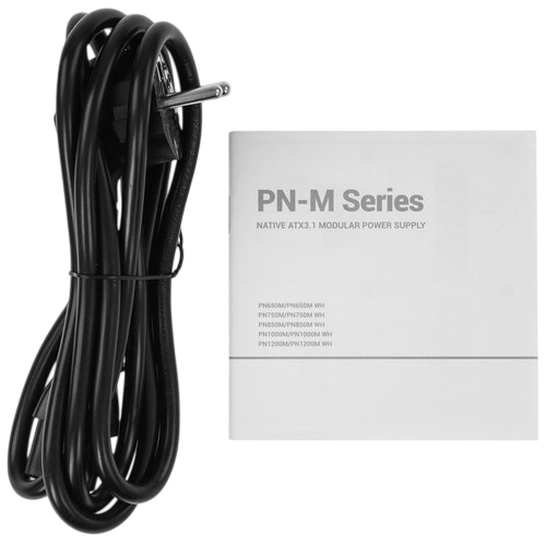 Блок питания Deepcool 1000W GAMERSTORM PN1000M 16 Pin (PCIe 5.0 Connector Cable Details) документация, комплект кабелей, комплект крепежа
