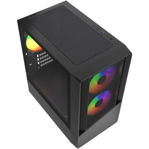 Компьютерный корпус Powercase Mistral Micro A15B FRGB Black (CMMA15B-L3)